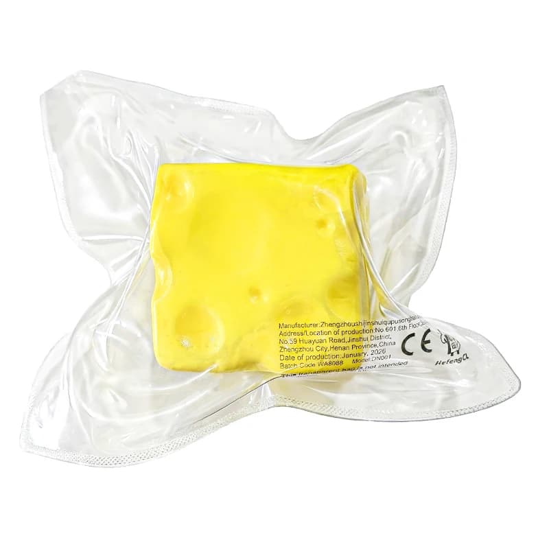 (HefengCL) Jouets sensoriels en forme de cube de fromage, jouets sensoriels doux à remontée lente, c