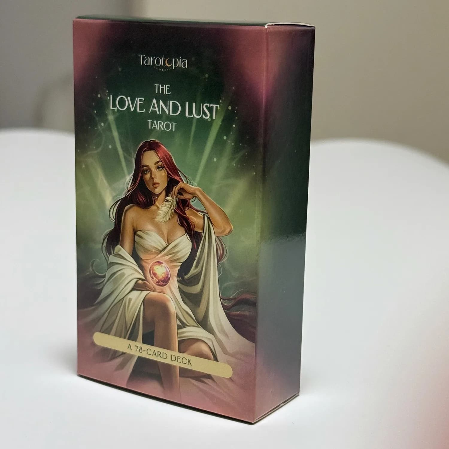 The Love and Lust Tarot, version anglaise, jeu de 78 cartes pour des lectures sur la passion, l'inti