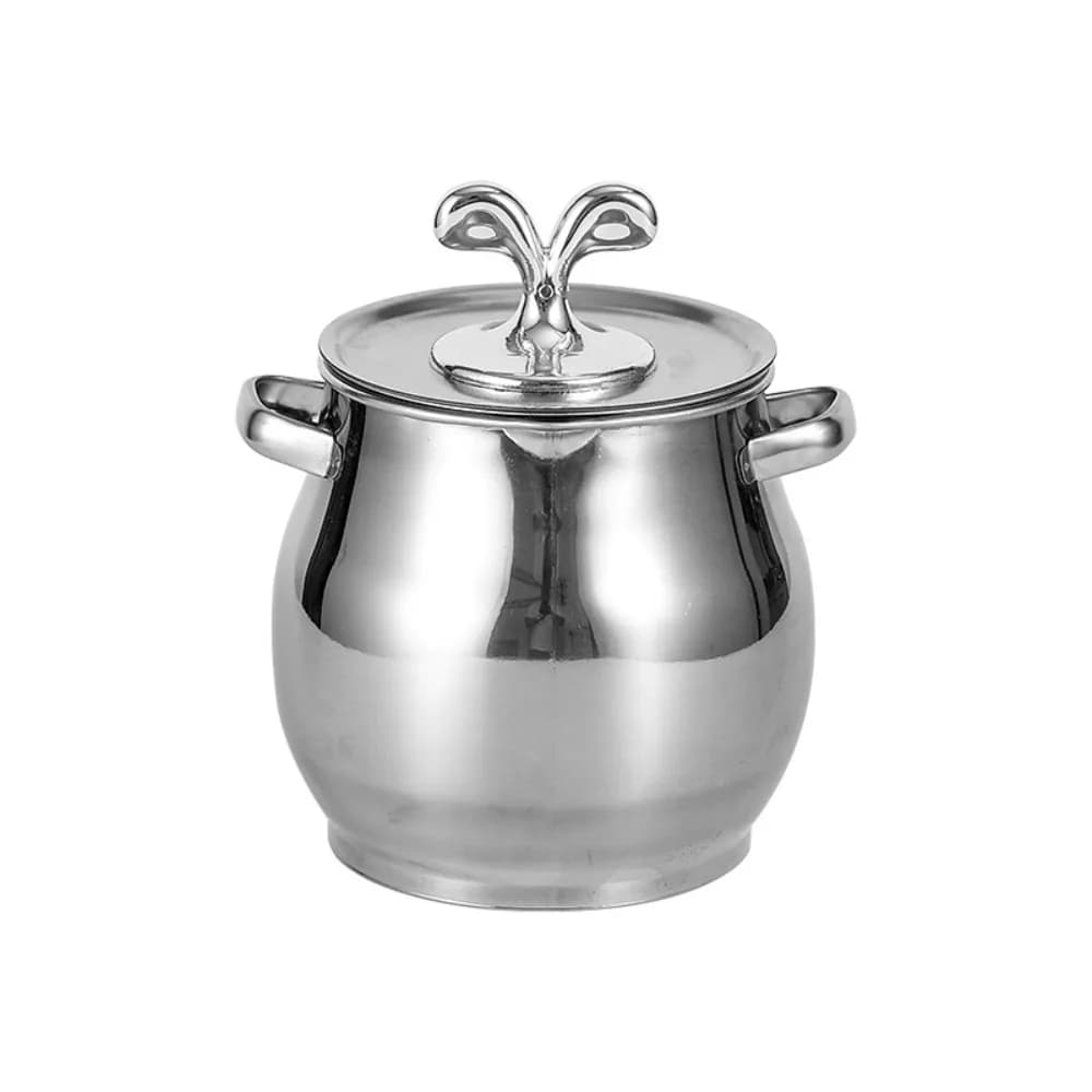 Pot de filtre à huile en acier inoxydable, 1,5/3,5 l, passoire à saindoux, filtre à huile de cuisson