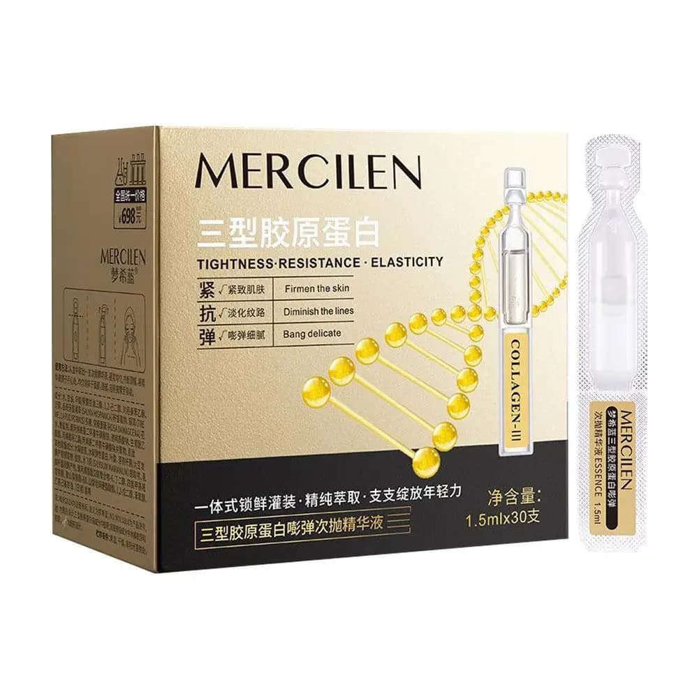 Boost d'hydratation quotidien avec des ampoules de collagène de type III et d'acide hyaluronique fav