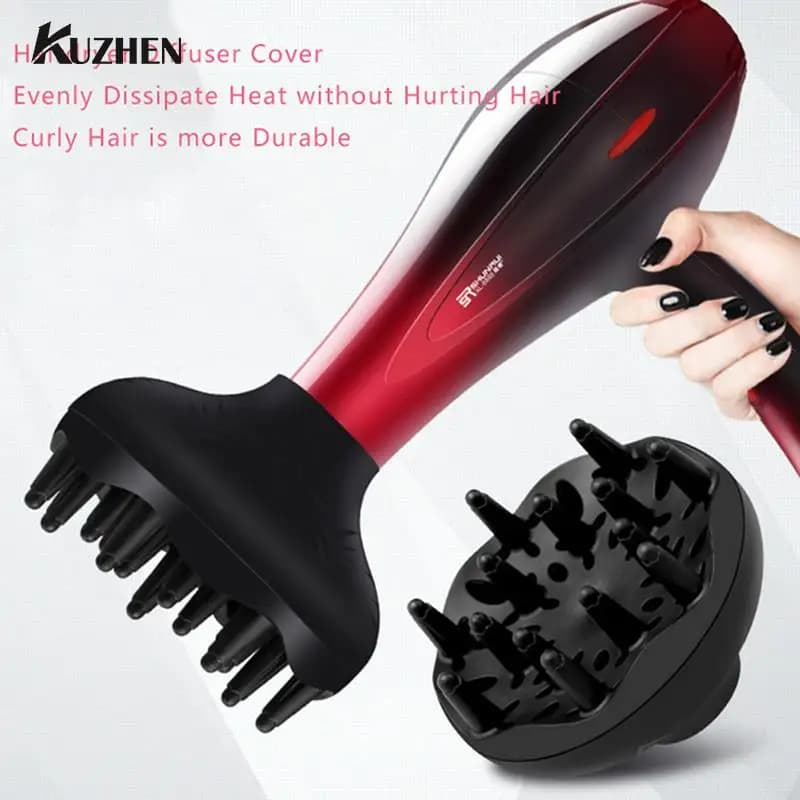 Diffuseur de Cheveux Noir Professionnel, Sèche-Cheveux Universel, Souffleur de Coiffure, Outil de Sa