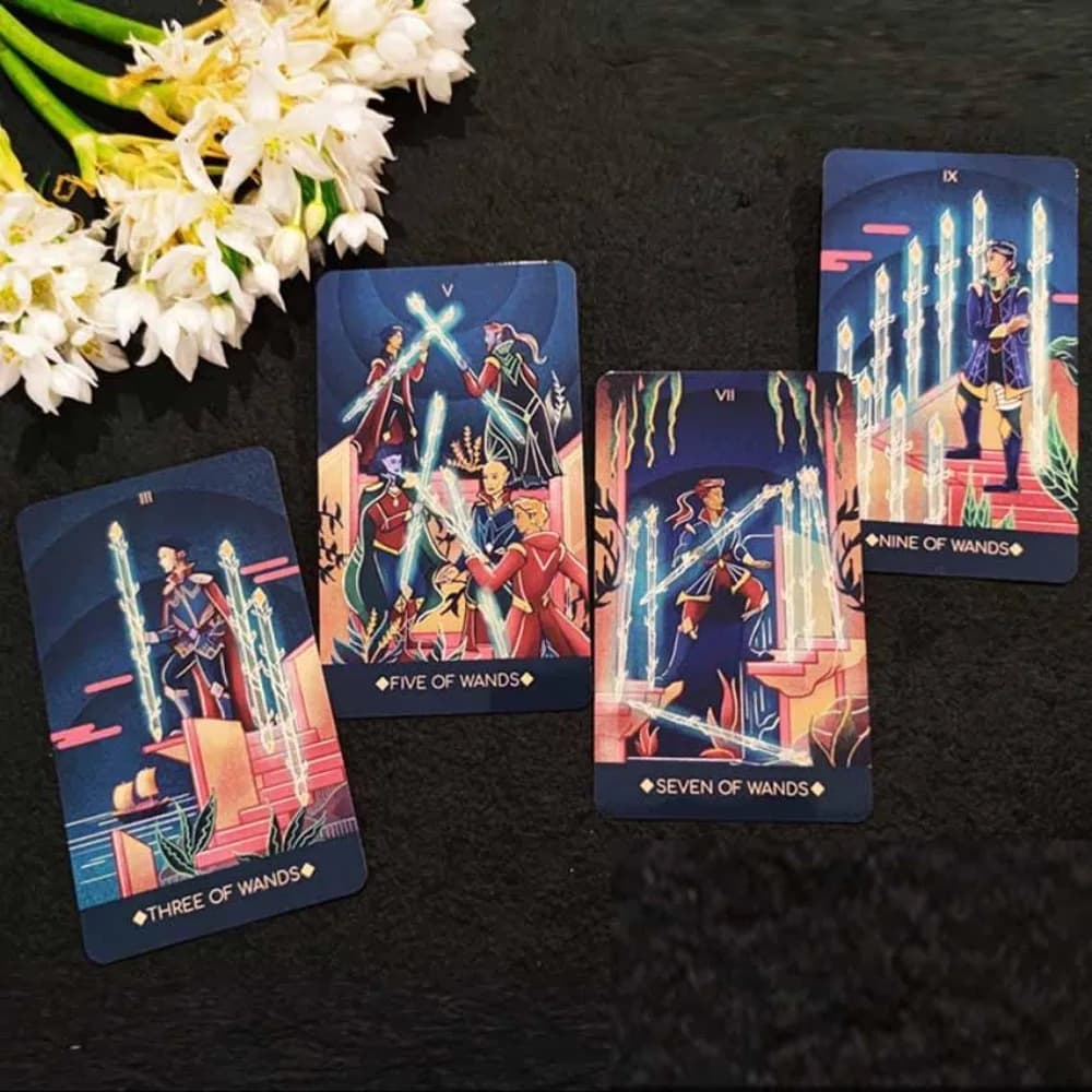 Jeu de cartes de tarot Fantome en papier, manuel, 12x7 cm