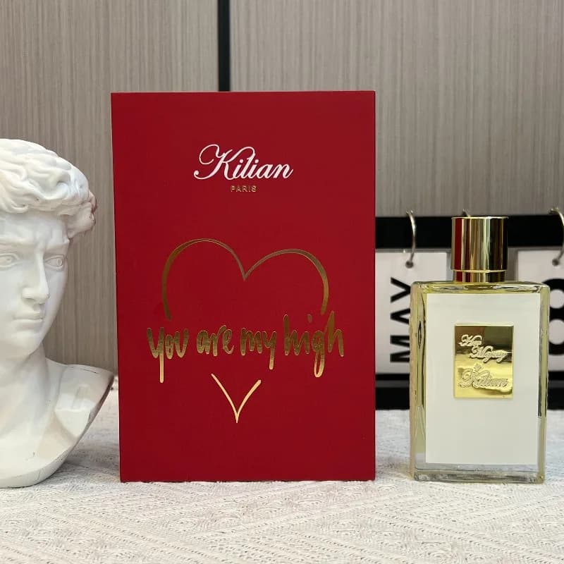 Parfum unisexe de luxe KILIAN 50 ml, fragrance florale chypré, pêche, rhum, rose, cèdre, papyrus, pa