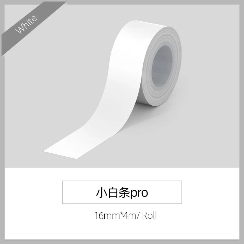 1 rouleau de papier thermique continu MakeID 16mm x 4m, pour Compatible avec les étiqueteuses MakeID