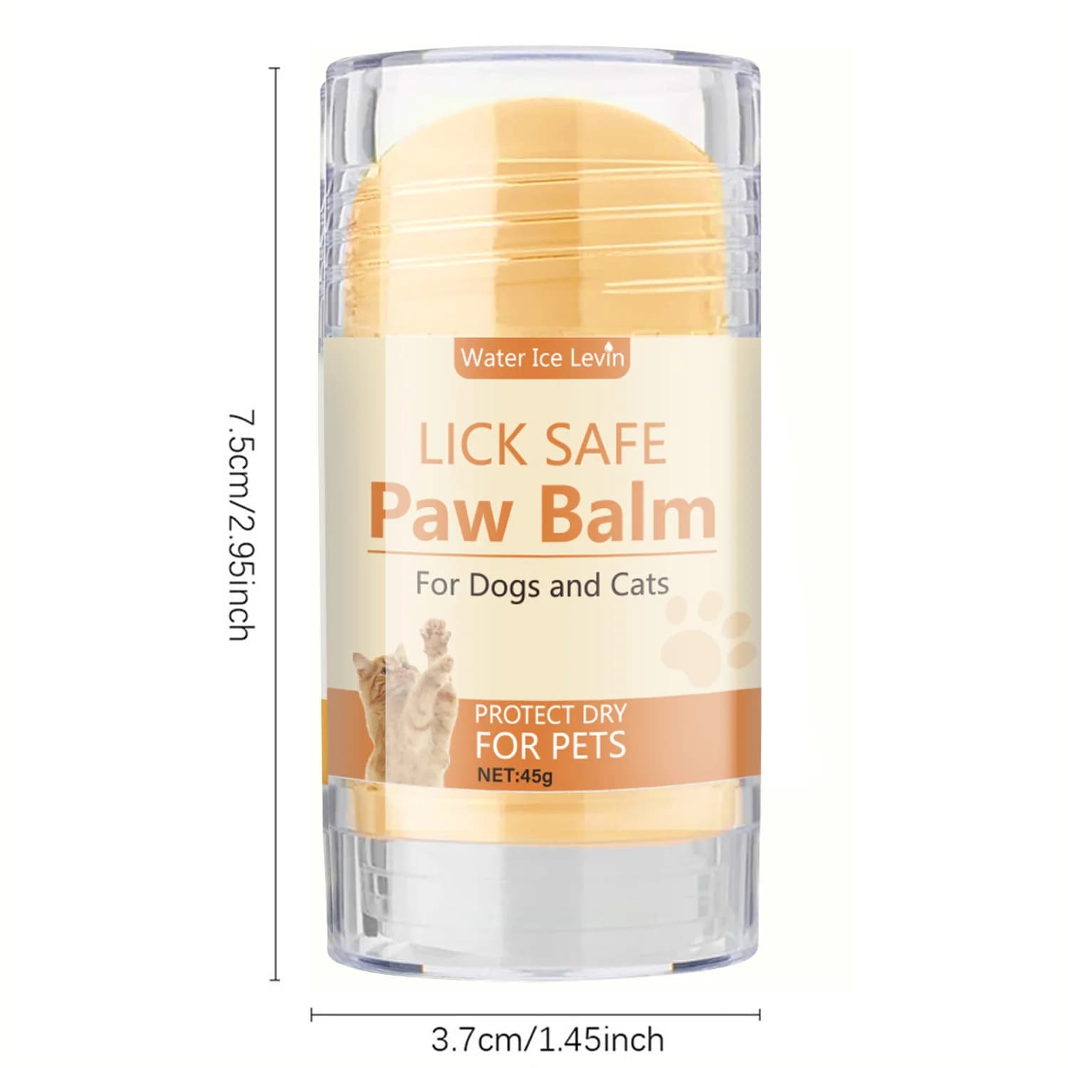 Crème pour pattes d'animaux de compagnie - Formule au miel et à l'acide antibioique - Apaise les pattes craquelées, crème pour pattes d'animaux à l'huile de coco, maintient l'eau et l'eau pour coussin