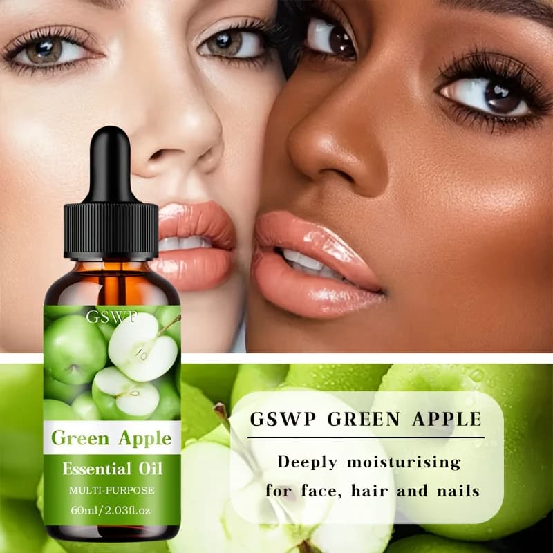 L'huile essentielle de pomme verte GSWP hydrate en profondeur les cheveux