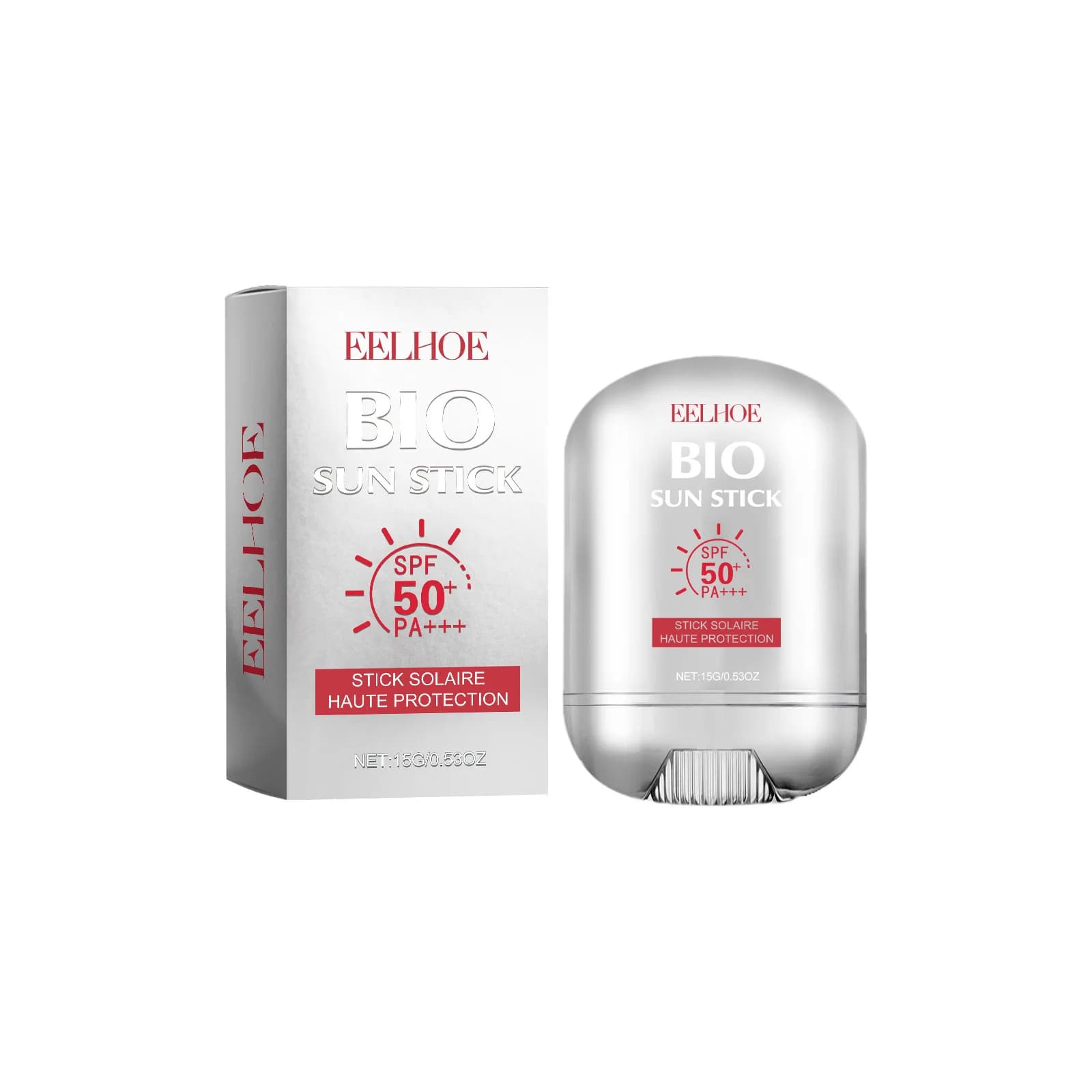 EELBathroom E-Bâton de protection solaire pour le visage, éventuelles F 50 + PA +++, Nourrir, Réparer, Protéger contre le soleil, Contrôle de l'huile, Gratitude pour le visage, 15g