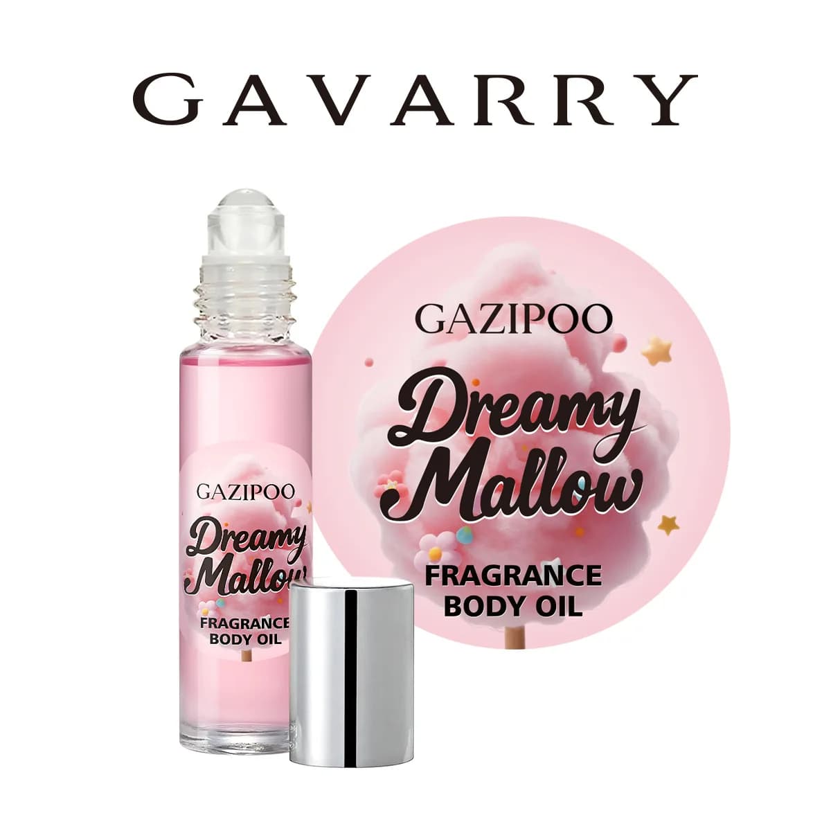 Parfum Roll-on Sucré Guimauve Bonbon, Parfum Longue Durée pour Rendez-vous, Charmant, Féminin, Phéromone, Floral-Fruité