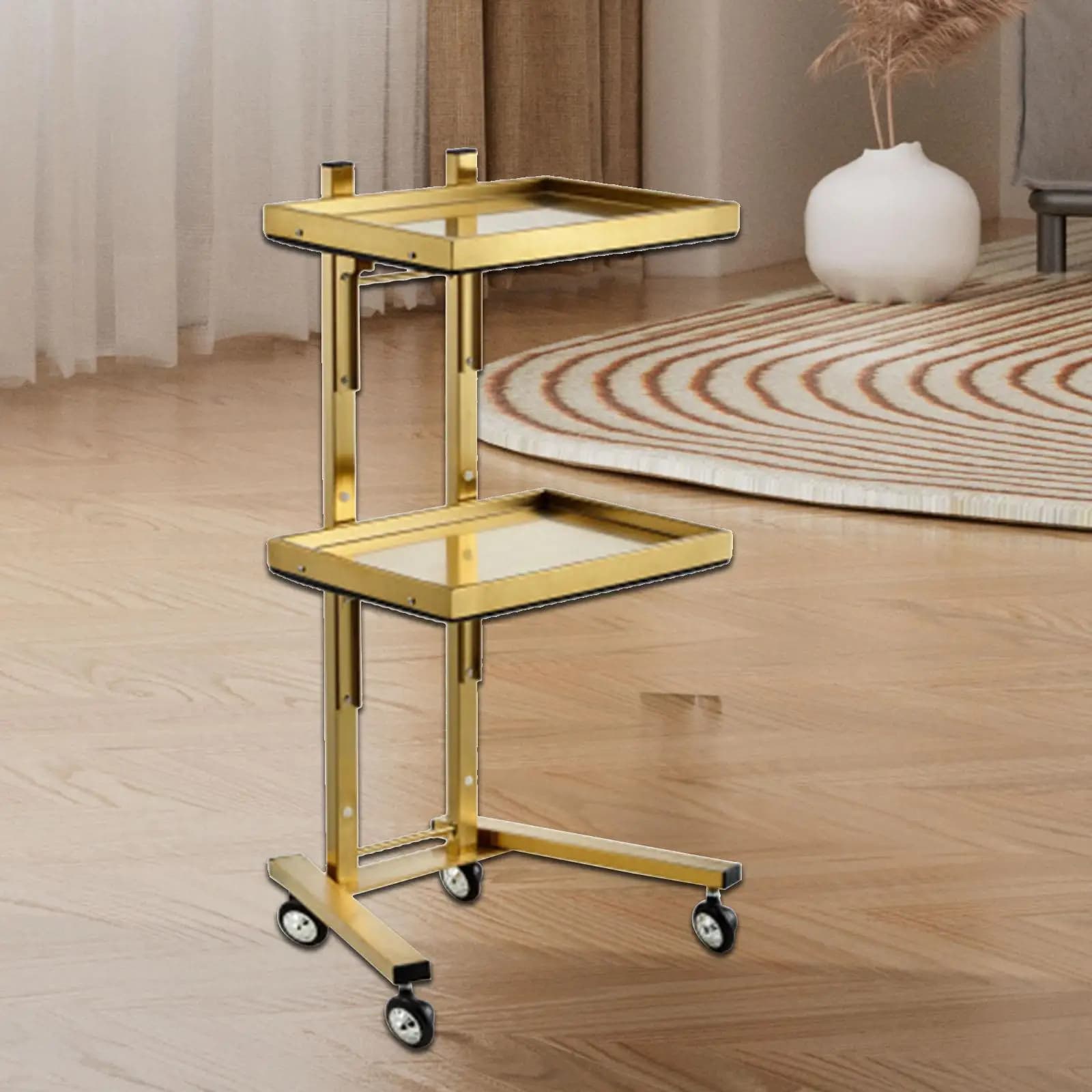 Chariot de Salon de beauté en acier inoxydable