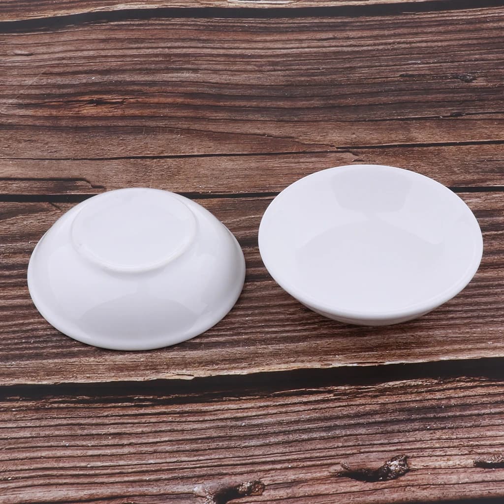 Plat de remplacement en céramique blanche pour chauffe-bougie à l'huile de tarte, 3.8 pouces, lot de 2