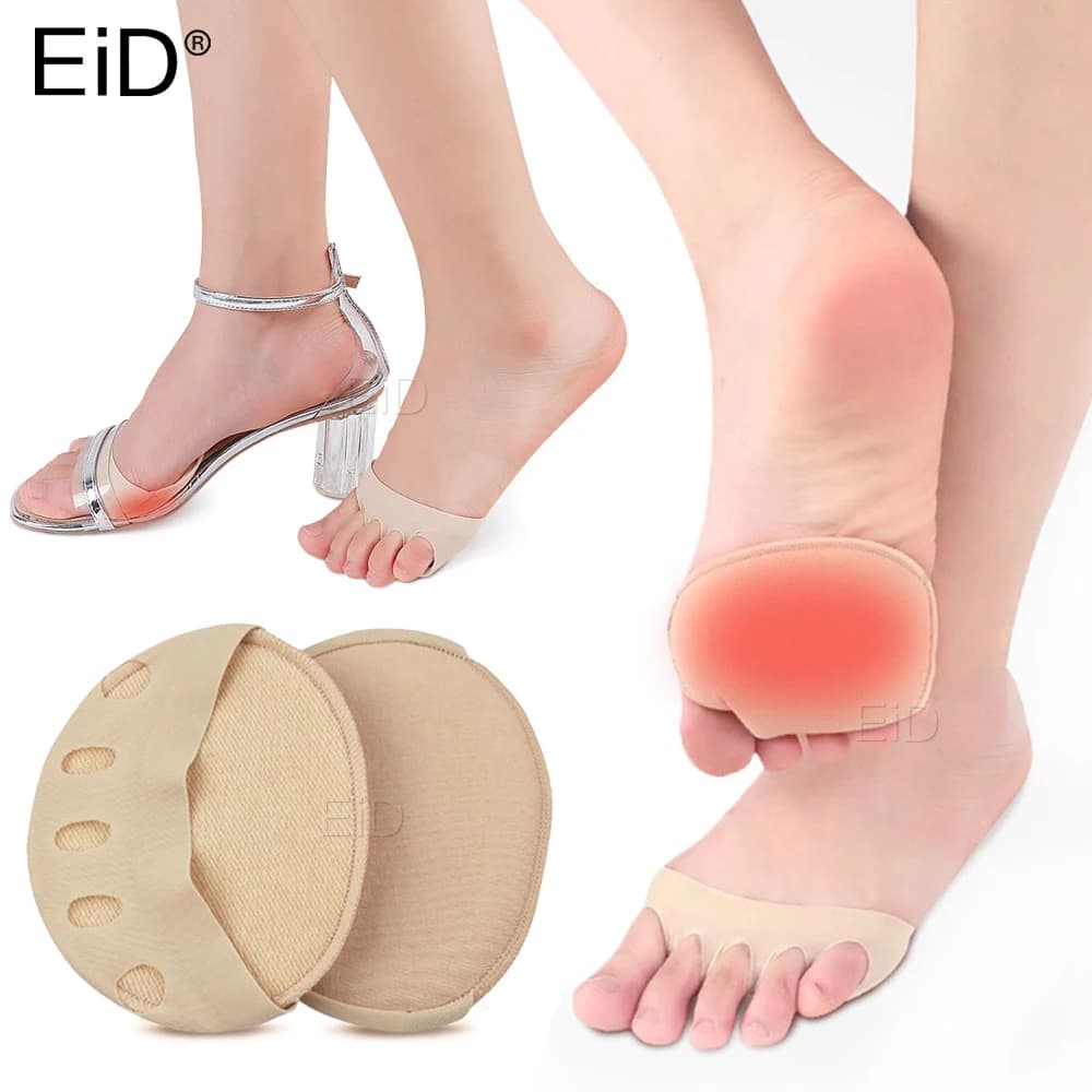 EiD cinq orteils avant-pied coussinets pour femmes Hallux Valgus oignon soulagement de la douleur talons hauts demi-semelles callosités cors soins chaussettes orteil Pad