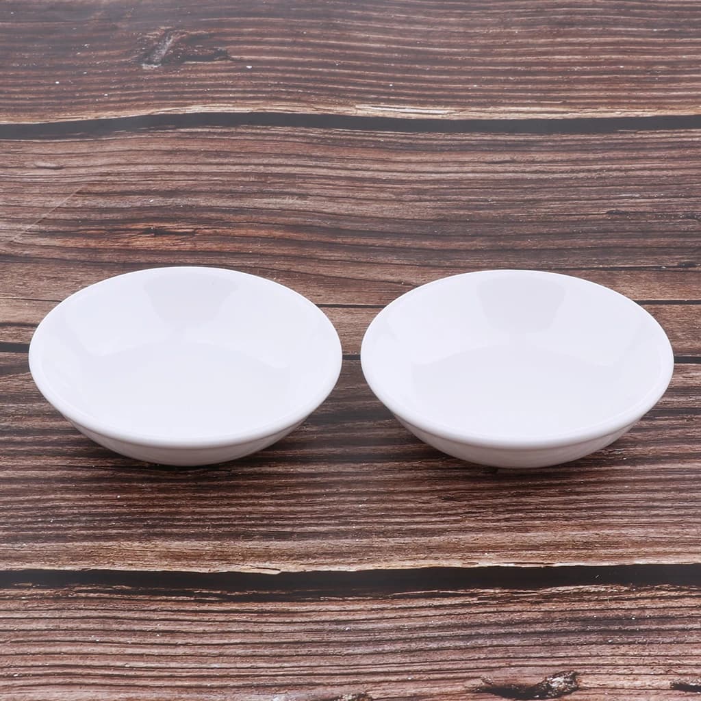 Plat de remplacement en céramique blanche pour chauffe-bougie à l'huile de tarte, 3.8 pouces, lot de 2
