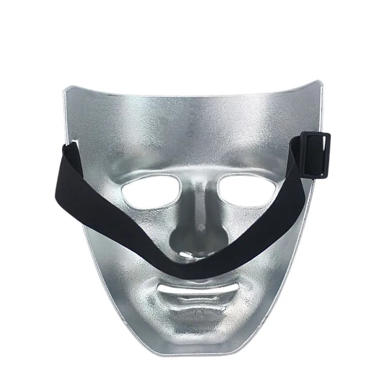 Masque de visage fantôme hip-hop or et argent pour hommes, masque Cosplay Halloween, masque de spectacle de balle mécanique,