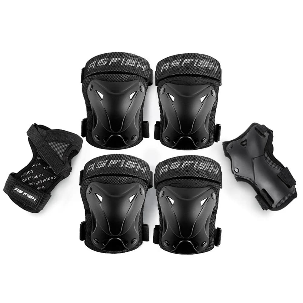 Protège-poignets pour enfants et adultes, équipement de protection complet pour patins à roulettes, genouillères, équitation, Skateboard, Sports de glace, 6 pièces/ensemble