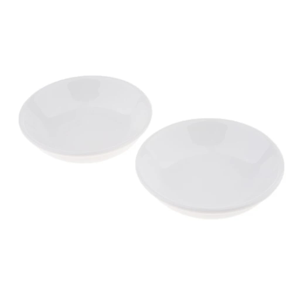 Plat de remplacement en céramique blanche pour chauffe-bougie à l'huile de tarte, 3.8 pouces, lot de 2
