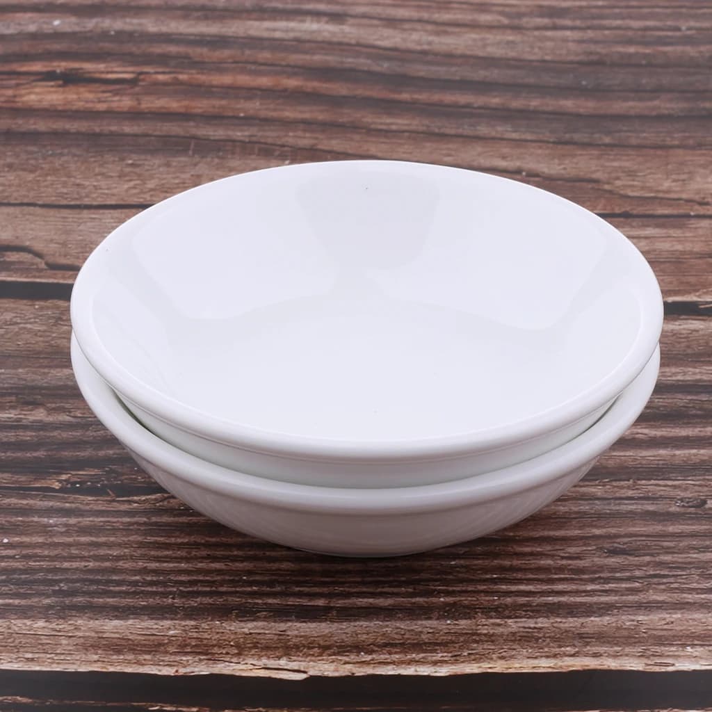 Plat de remplacement en céramique blanche pour chauffe-bougie à l'huile de tarte, 3.8 pouces, lot de 2