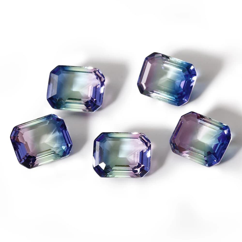 Pierres Précieuses Rectangulaires Tourmaline At