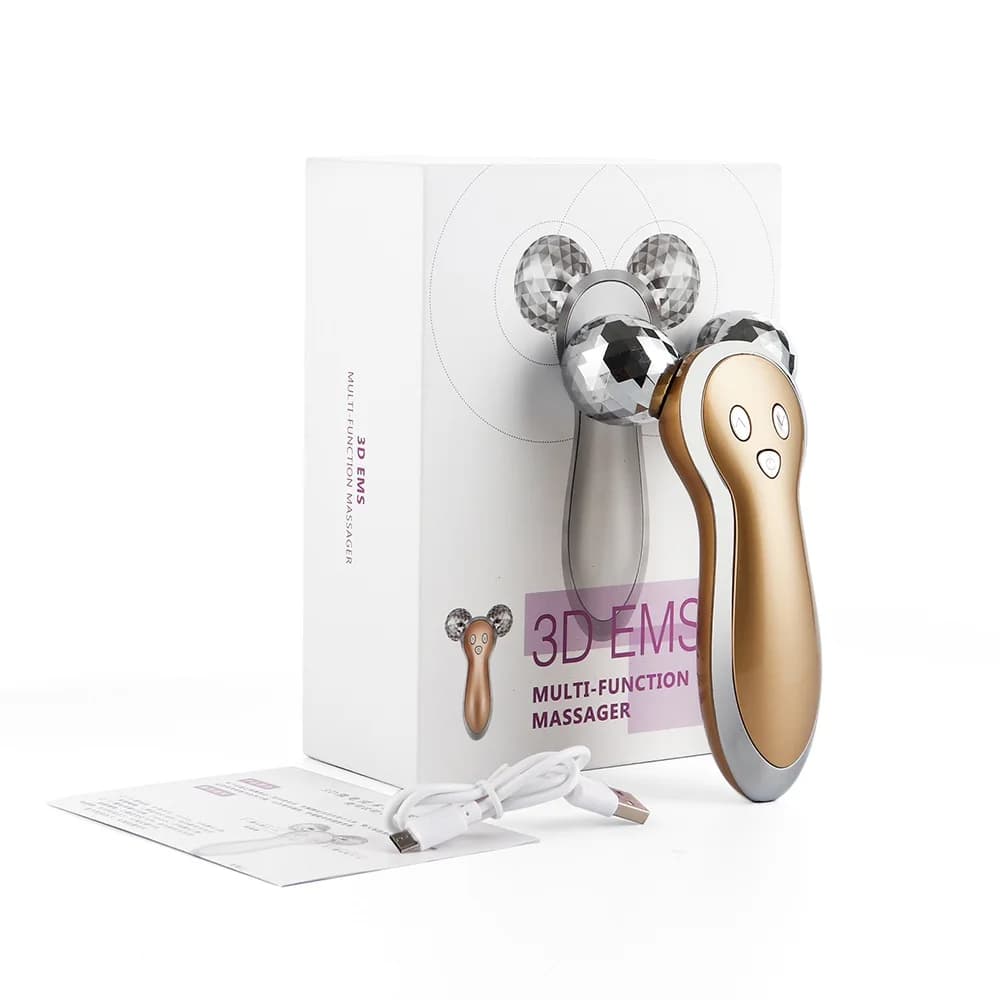Rouleau de Massage par vibrations EMS pour le visage