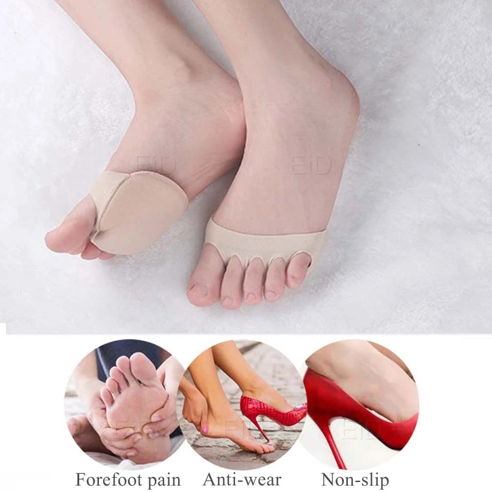 EiD cinq orteils avant-pied coussinets pour femmes Hallux Valgus oignon soulagement de la douleur talons hauts demi-semelles callosités cors soins chaussettes orteil Pad