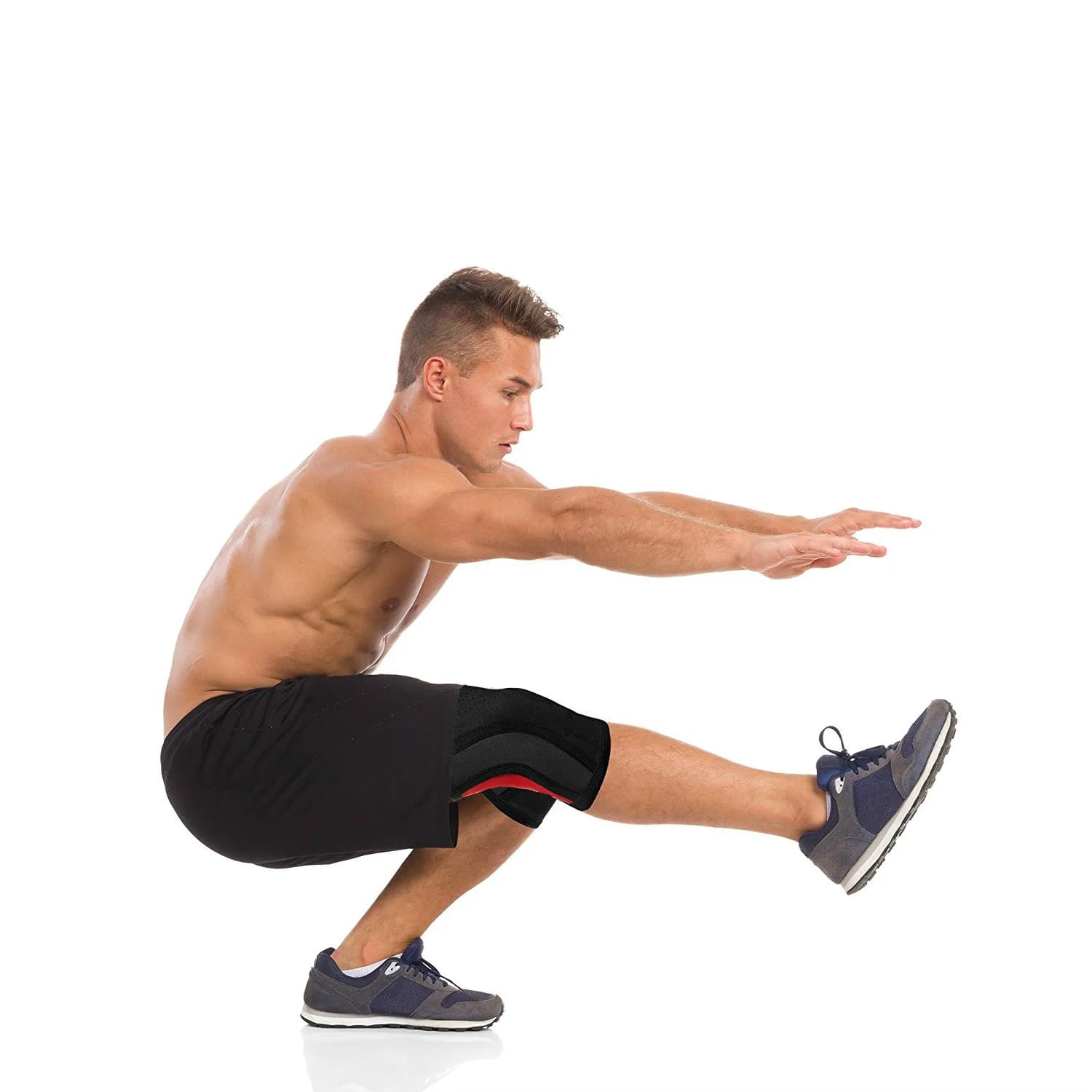 Genouillères de compression Crossfit pour hommes et femmes, genouillères de sport en néoprène, squat WePackage, levage sous pression, manches personnalisées pour adolescents, 7mm