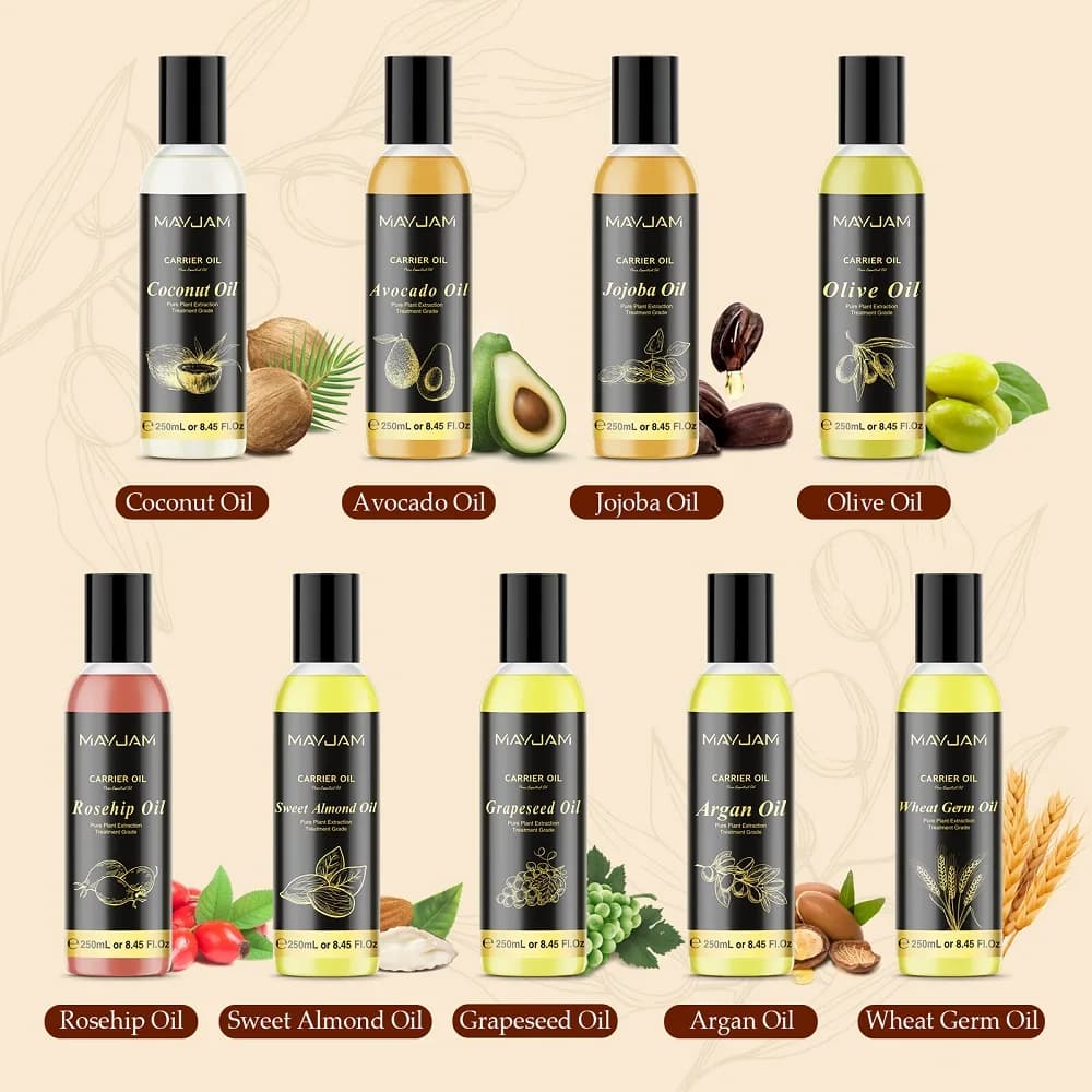 MAYJAM 250ml huile transporteuse rose musquée Olive grappin Jojoba