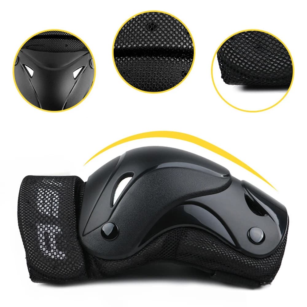 Protège-poignets pour enfants et adultes, équipement de protection complet pour patins à roulettes, genouillères, équitation, Skateboard, Sports de glace, 6 pièces/ensemble