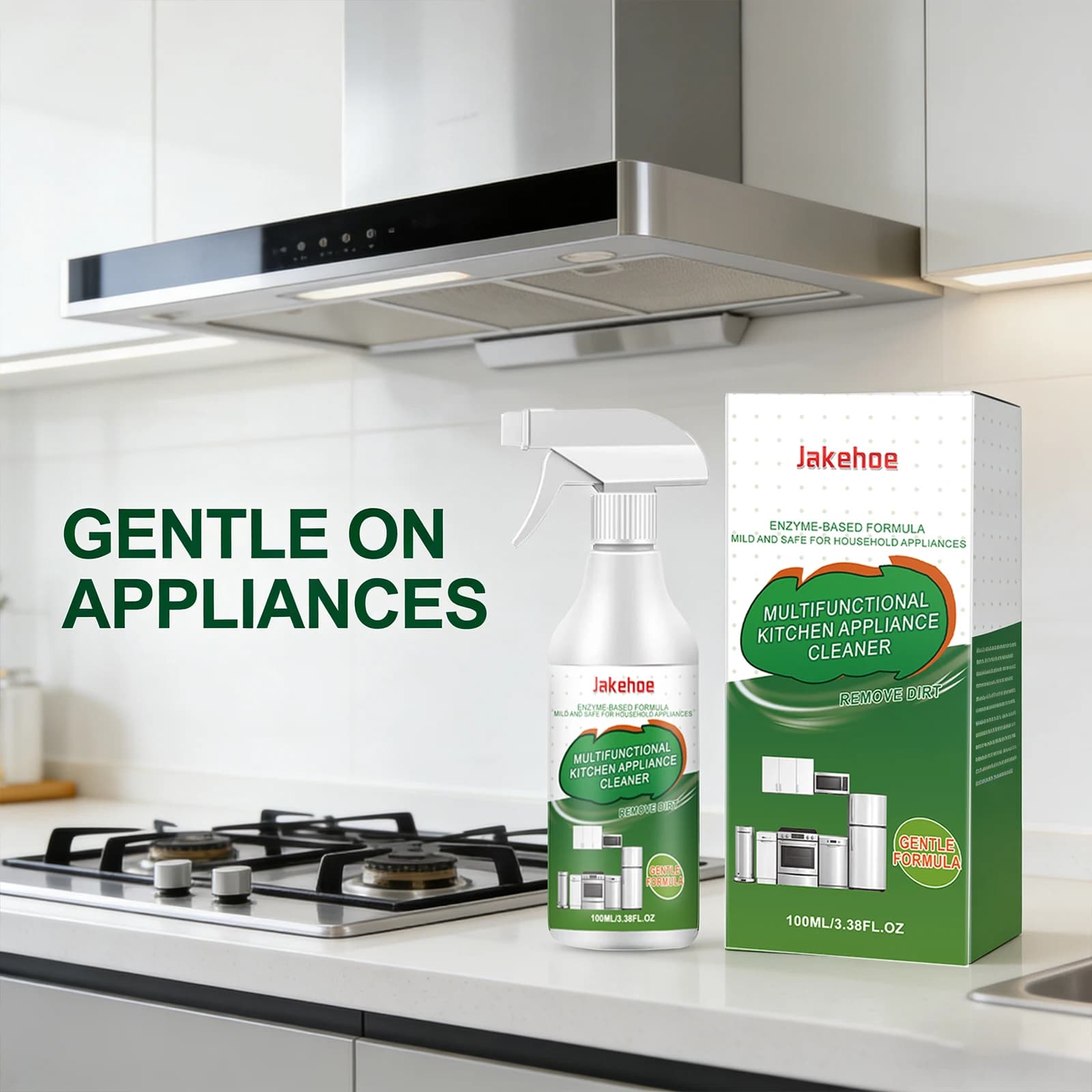 Nettoyant pour appareils de cuisine, dissout les taches d'huile tenaces, réduit les odeurs, restaure la douceur des surfaces, rafraîchissant, dégraissant multifonctionnel