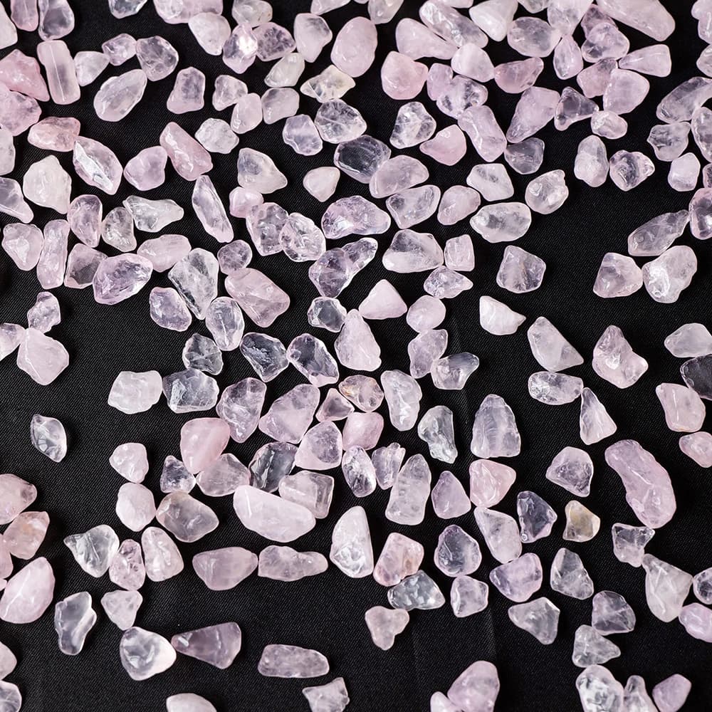 100 g/sac pierres naturelles Quartz Rose matériel cristal gravier pierre puces minerai minéraux Reiki spécimen