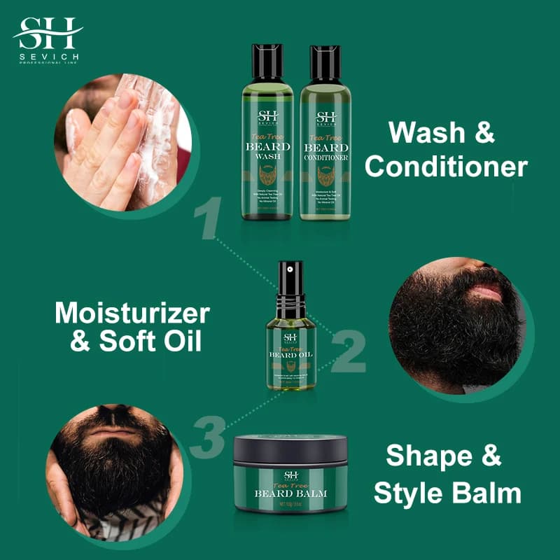 Huile de croissance de barbe pour hommes, 100% naturel, essentiel pour la croissance des cheveux, shampoing nourrissant, hydratant, lissant, après-shampooing
