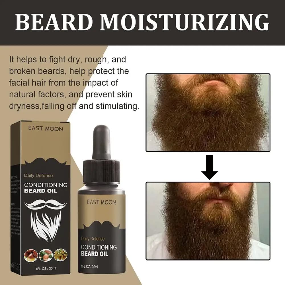 30ml huile de croissance de barbe sérum pour hommes croissance de barbe et toilettage adoucir renforcer le style huile de barbe nourrir huile de soin de barbe
