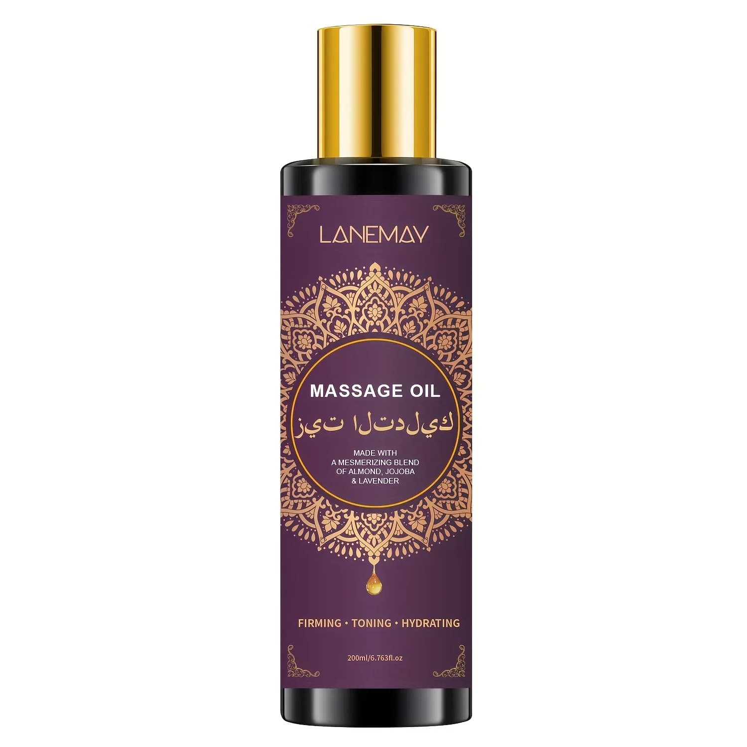 Huile de Massage à la lavande à l'acide hyaluronique pour Couples, absorption rapide, améliore l'élasticité de la peau, aucun résidu gras, rafraîchit, hydrate
