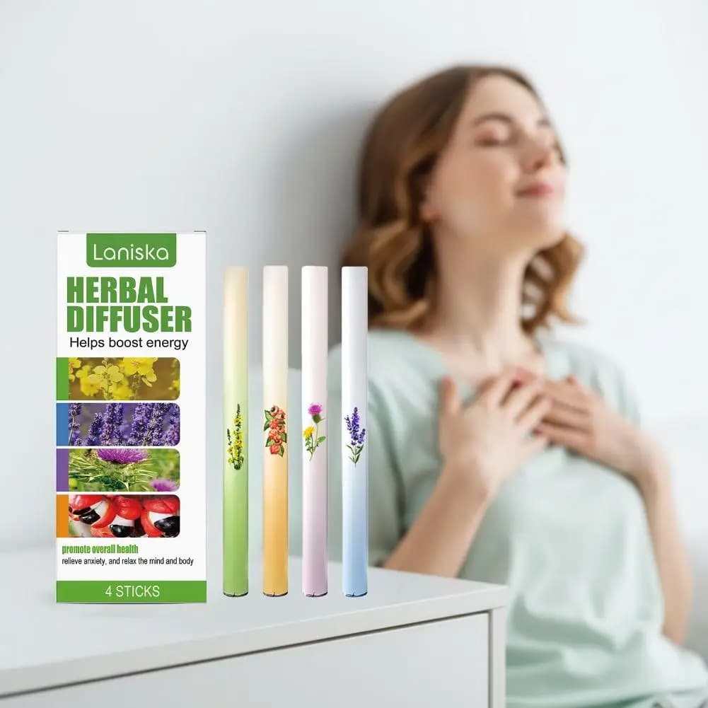 Bâton d'arôme à base de plantes Portable avec parfum de menthe de thym de camomille