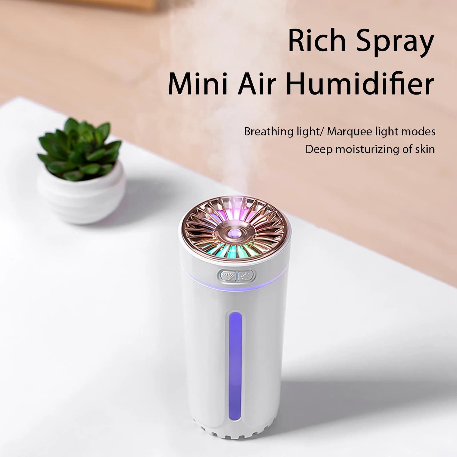 Humidificateur monté sur véhicule de 300ml, Mini désodorisant Portable en Spray, petit vaporisateur d'huile essentielle LED pour la maison, diffuseur de parfum pour salle