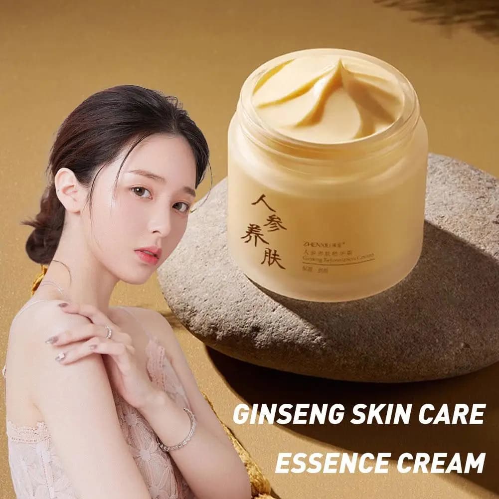 Crème Sérum au Ginseng pour le Visage – Soin Essentiel Éclaircissant, Hydratant et Anti-Rides
