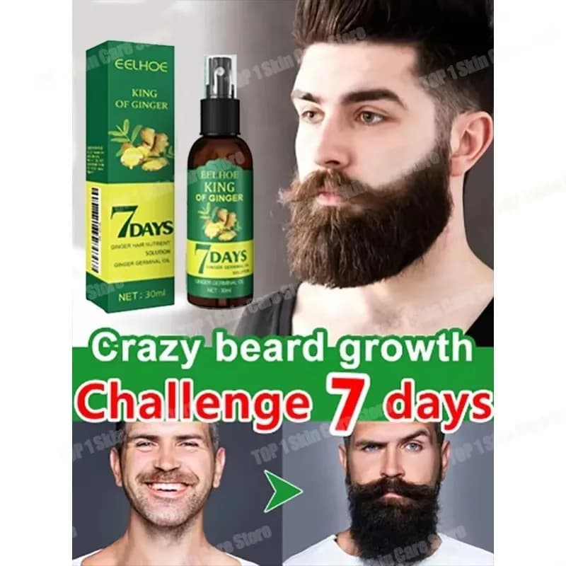 Dites au revoir à l'embarras de la barbe éclatée, cette huile essentielle de croissance vous aideront à cultiver une barbe satisfaisante