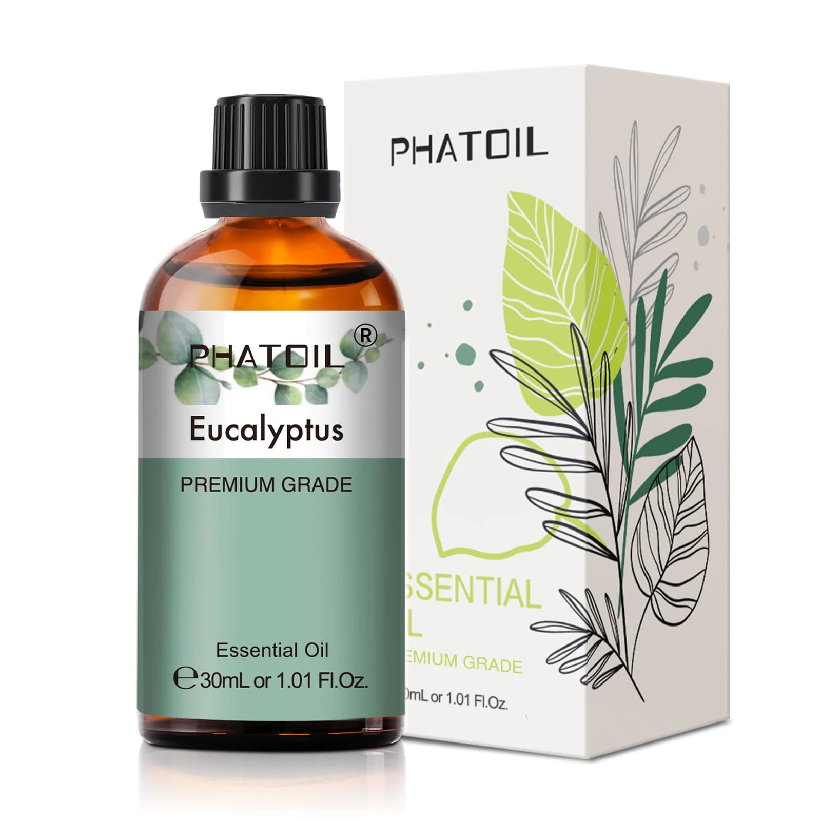 PHATOIL 30ml lavande citron Eucalyptus bois de santal bergamote aromathérapie huile essentielle pour diffuseur