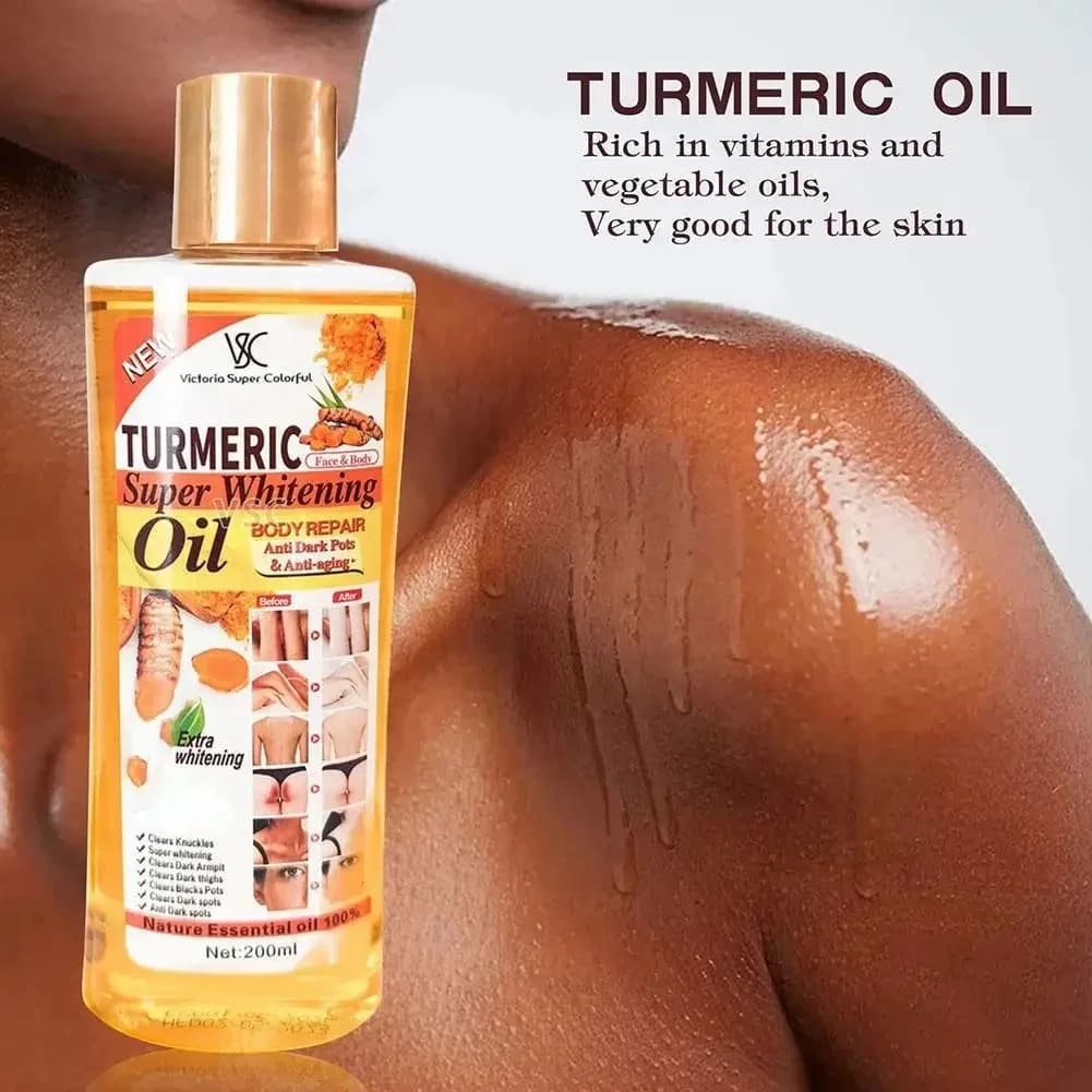 Huile essentielle de curcuma pour massage du visage et du corps