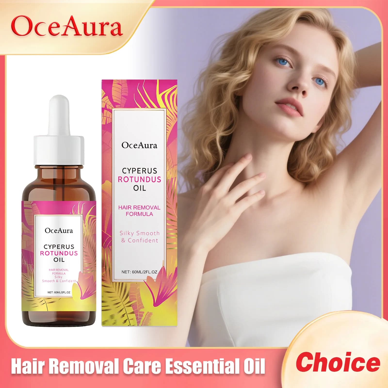 Oceaura – huile essentielle de soin pour épilation des aisselles
