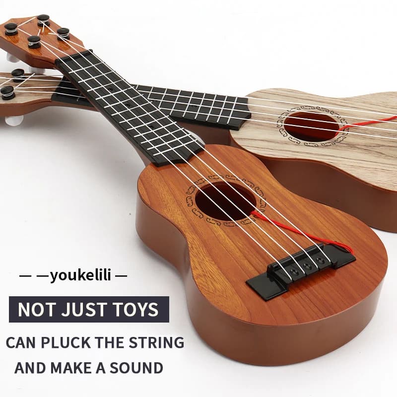 Mini jouet de guitare pour tout-petits Kids Ukuléles Instrument pour débutant pour les enfants