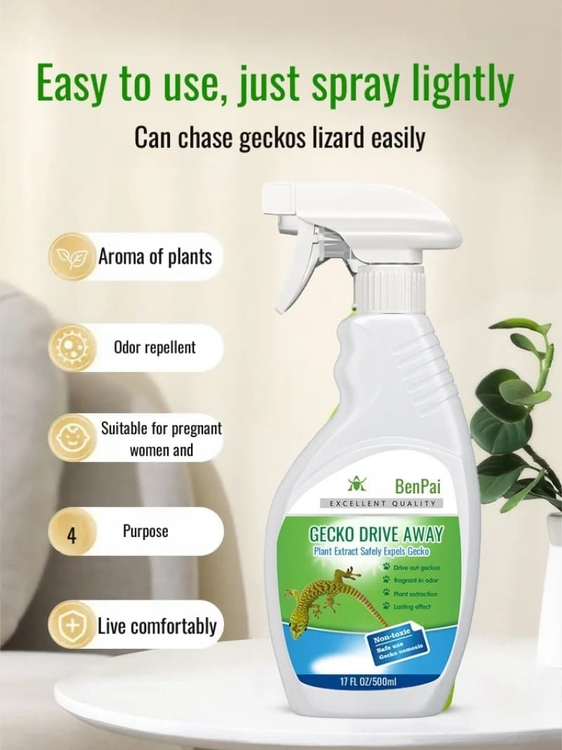 Gecko-Spray répulsif domestique pour petits animaux, Buster extérieur, longue durée