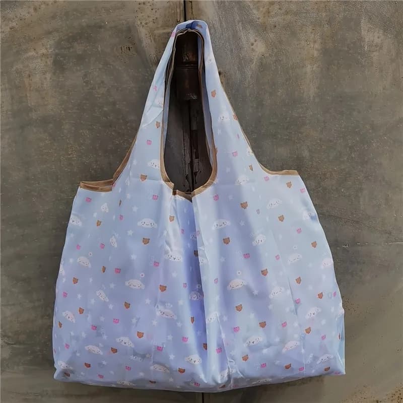 Sac de courses écologique Sanrio Supermarket Cinnamoroll, pliable, portable, imperméable, grande capacité, sac de rangement à main