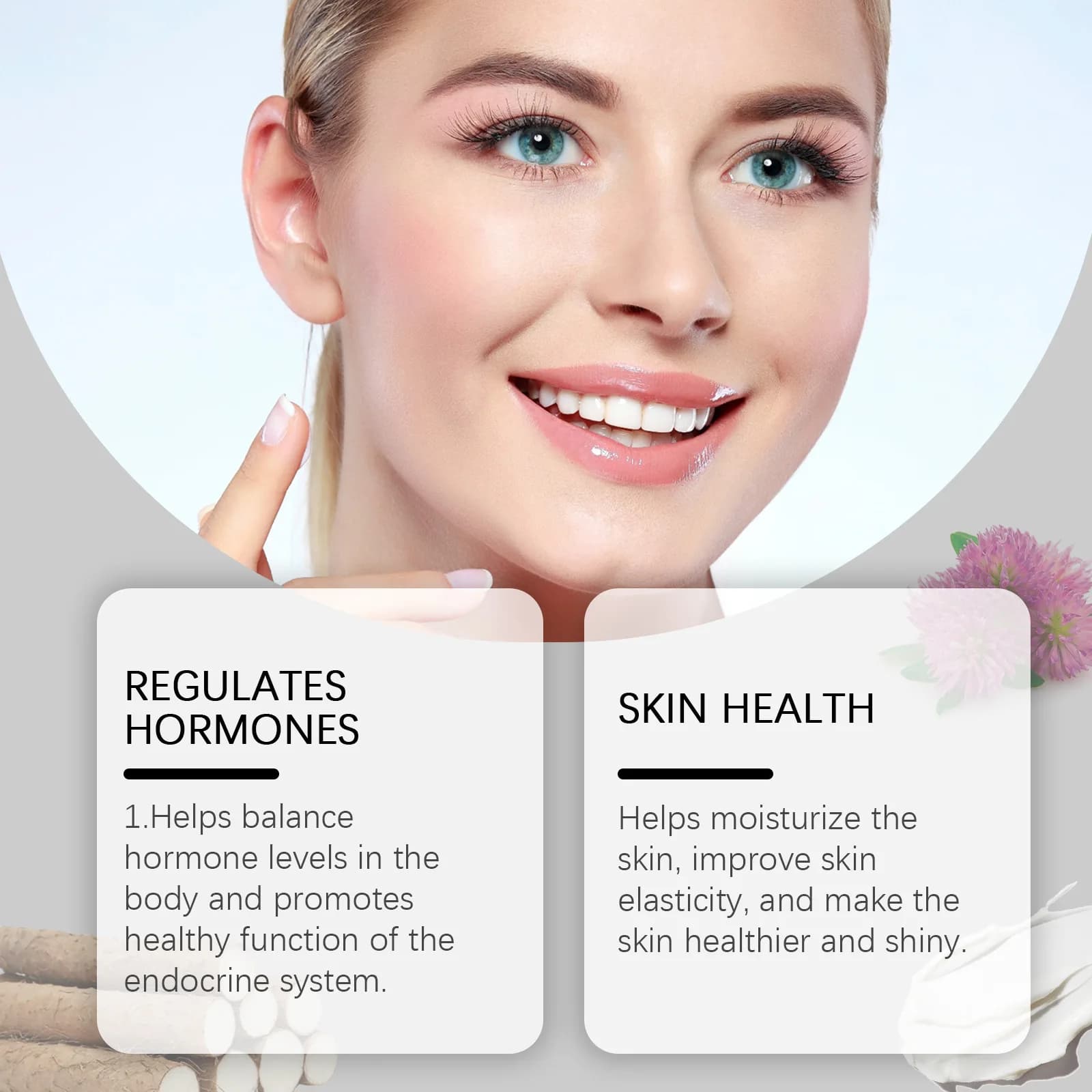 Crème Yam sauvage, équilibre, régulation hormale du ménopause, raffermissement, pâte éclaircissante, lisse, hydratante, produit de soins pour la peau sain