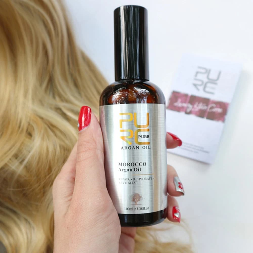 Huile d'argan marocaine pour cheveux
