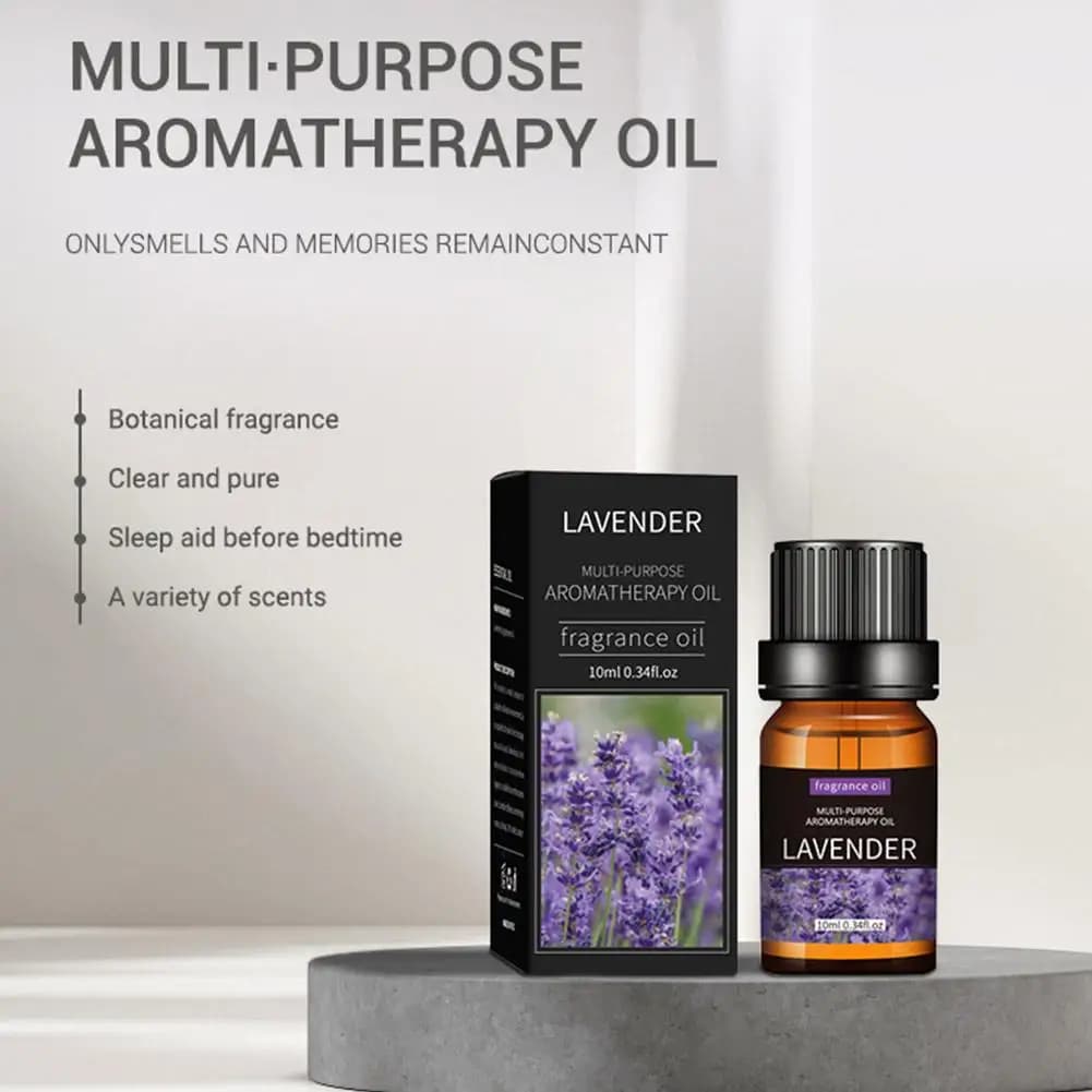 Huile Essentielle d'Aromathérapie 10 ml - Jasmin, Eucalyptus, Vanille, Bois de Santal, Bergamote, Romarin, Citronnelle - Huile Parfumée Extra Forte