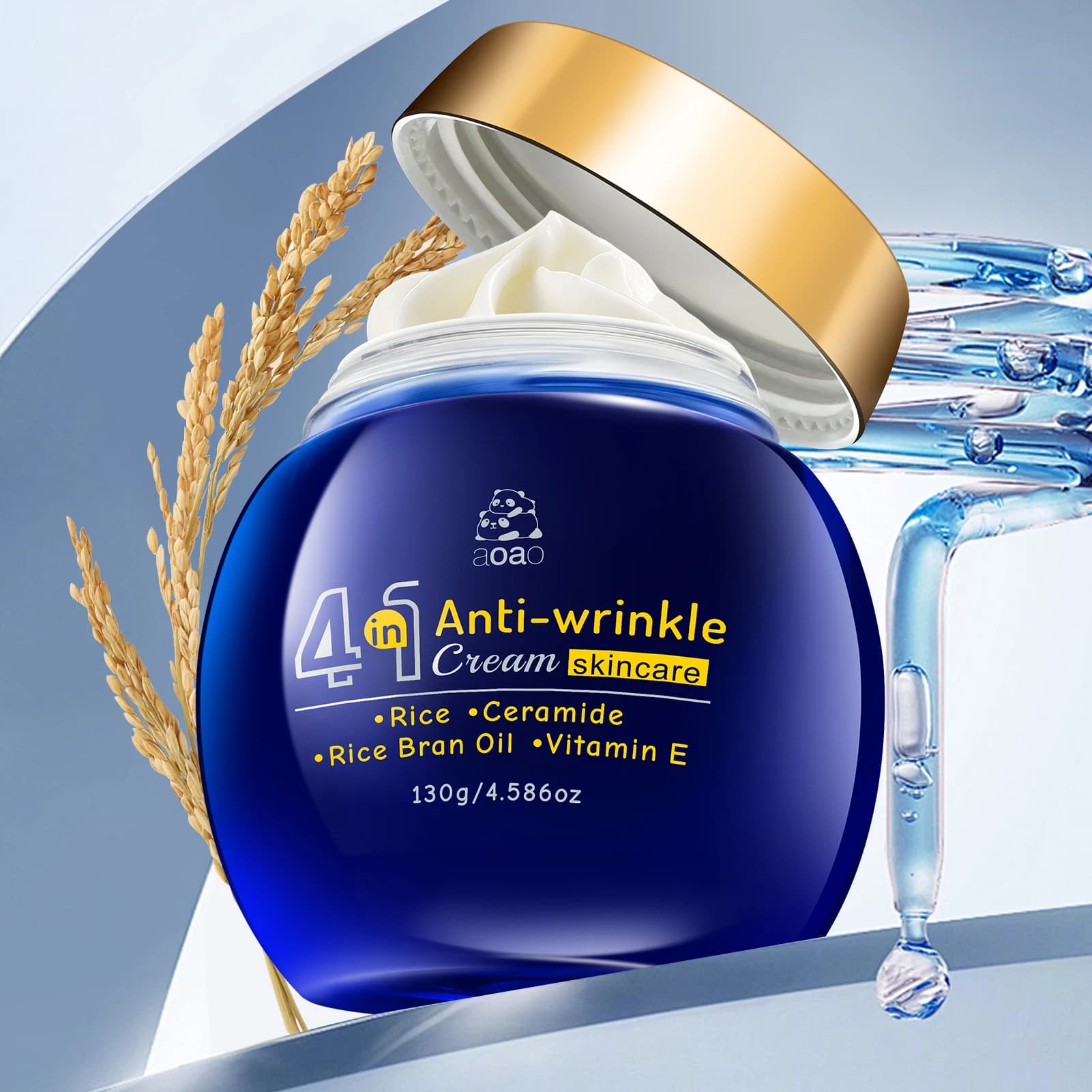 Crème anti-rides 4-en-1 au riz