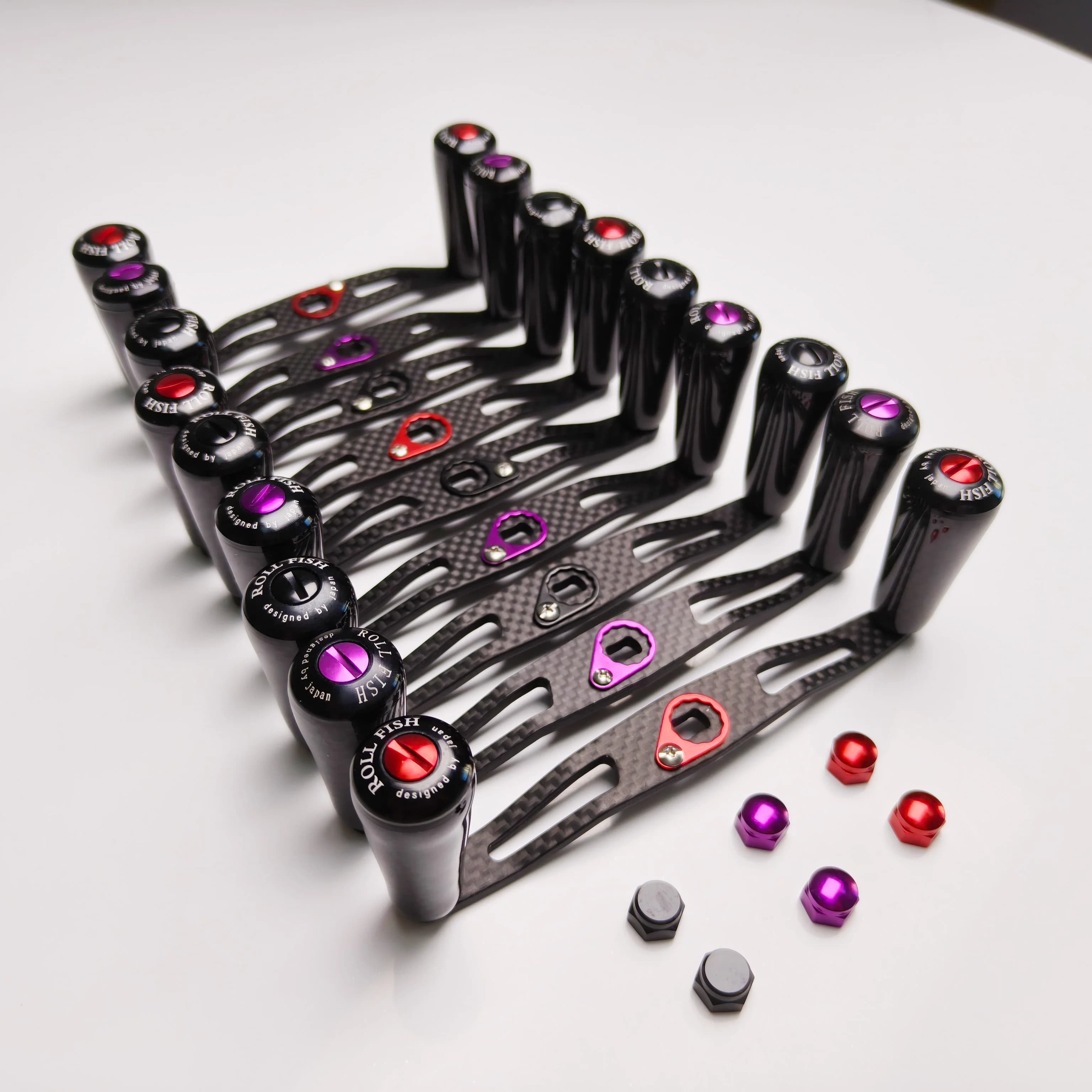 Bras oscillants en fibre de carbone ROLLFISH, légers, 3 couleurs et 3 tailles, pièces de pêche haute performance