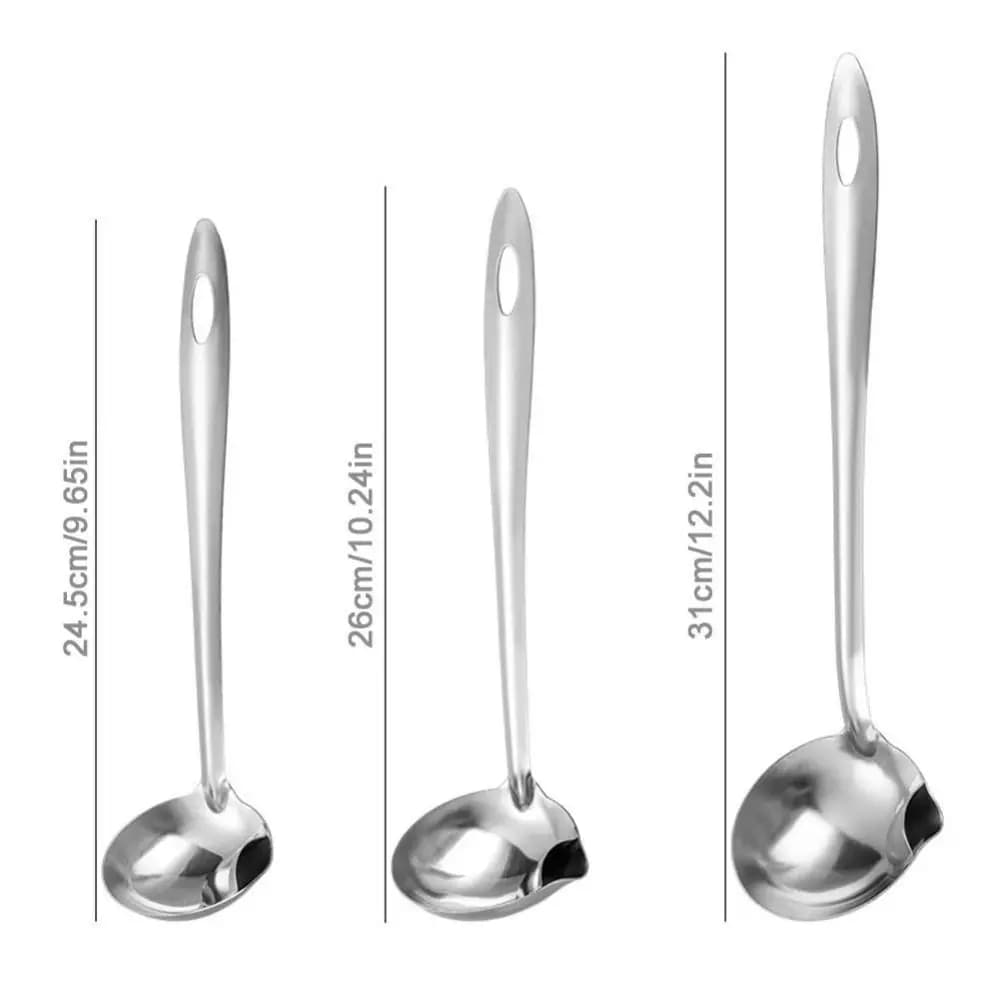 Cuillère passoire pour séparation de soupe à l'huile
