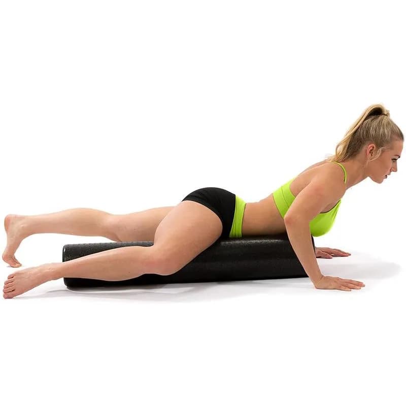 Rouleau de Massage en mousse de Yoga EPP 30/45CM, rouleau de Fitness Pilates, équipement d'exercice de gymnastique noir pour la Relaxation pour femmes