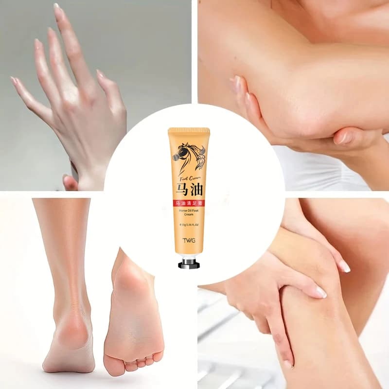 Ma You Qing Crème pour les pieds, crème hydratante pour les pieds, adaptée aux peaux sèches, adaptée aux soins des mains et des pieds secs