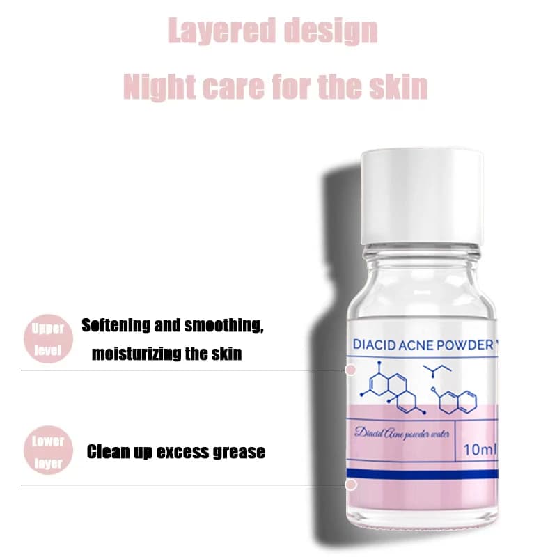 Essence concentrée contre l'acné à l'acide salicylique de rose : Contient de l'acide salicylique, de la calamine, double soin, soin des muscles acnéiques^*/y^